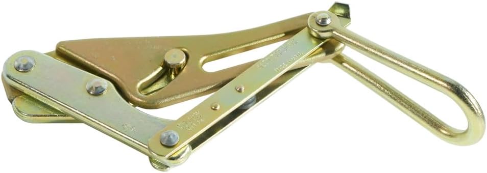 Klein Tools 1656-30 Chicago Grip, Made in USA, for Bare ACSR, Aluminum, and Stranded-Copper Cables 0.3 to 0.5-Inch
