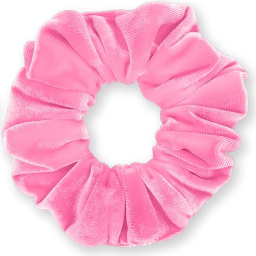Velvet Scrunchies 3-Pack Gift Set Premium Plush Ponytail Holder Made in the USA Burgundy Forest Black