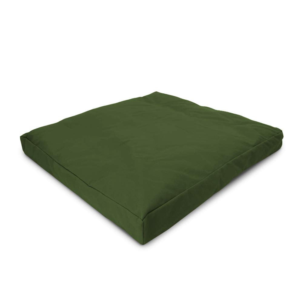 Bean's ZABUTON Meditation Cushions - Colorful Cotton Yoga Prayer Zen Kneeling Pad Base for Zafu Pillow - Medium & Large - Traditional Natural Recycled Cotton Fill - Floor Sitting Comfort - Made in USA