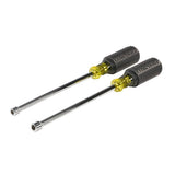 Klein Tools 646M Tool Set, Made in USA, Magnetic Nut Drivers Sizes 1/4 and 5/16-Inch, 6-Inch Shafts, 2-Piece