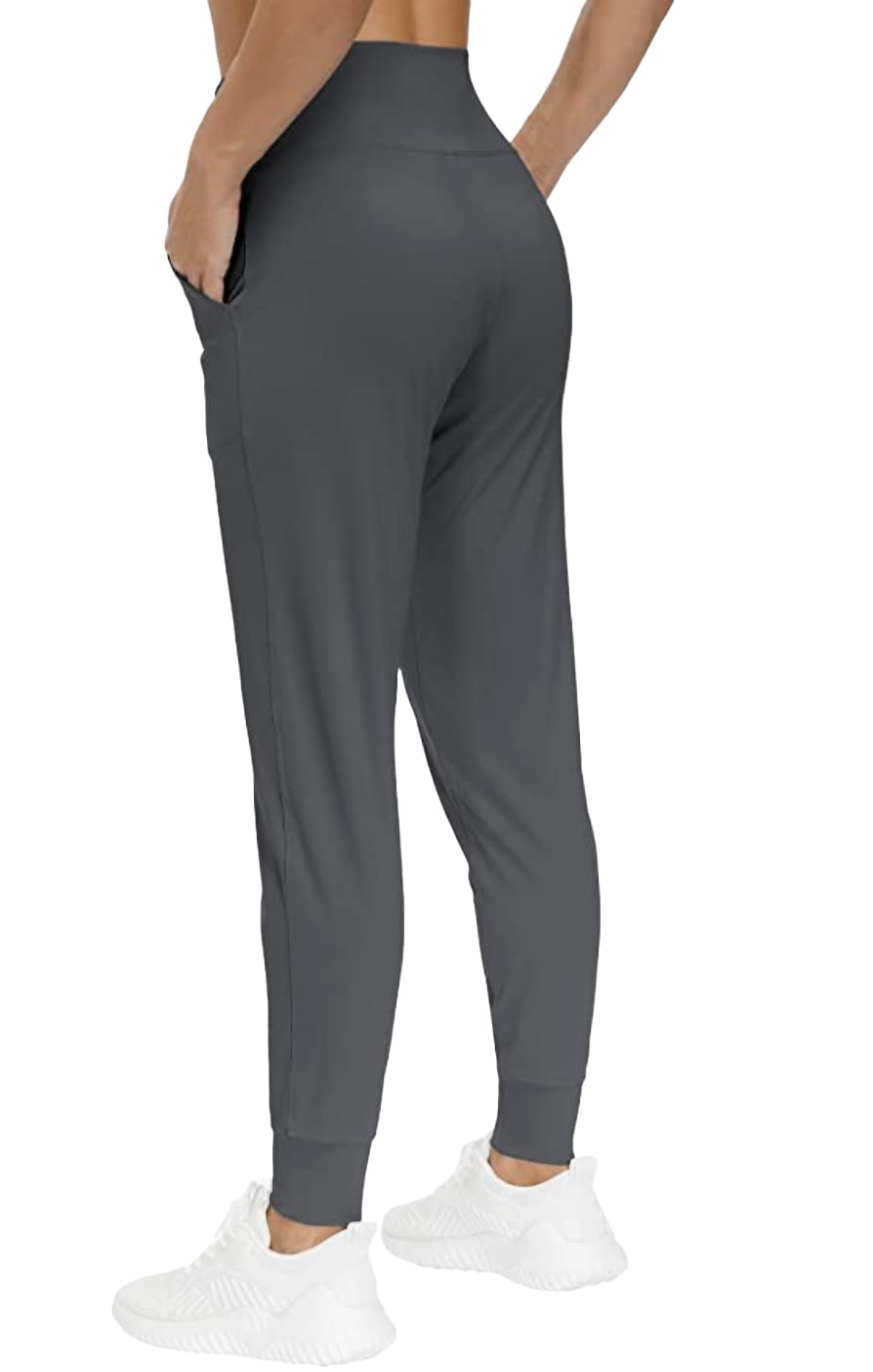 Jogger Pants for Women with Pockets- Buttery Soft Sweatpants Tapered Lounge Pants Made in USA