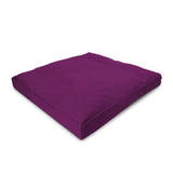 Bean's ZABUTON Meditation Cushions - Colorful Cotton Yoga Prayer Zen Kneeling Pad Base for Zafu Pillow - Medium & Large - Traditional Natural Recycled Cotton Fill - Floor Sitting Comfort - Made in USA