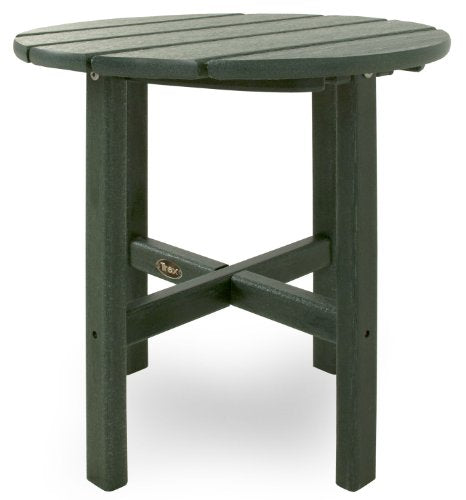 Trex Outdoor Furniture Cape Cod Round 18-Inch Side Table, Sand Castle