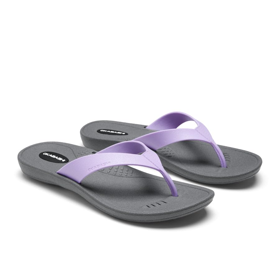 OKABASHI Women's Breeze Flip Flop | Contoured Footbed w/Arch Support for All-Day Comfort | Slip-Resistant & Waterproof | Sustainably Made in The USA