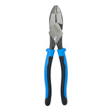 Klein Tools J2000-9NECRTP Side Cutter Linemans Pliers with Tape Pulling and Wire Crimping, High Leverage, 9-Inch