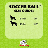 Jolly Pets Medium Soccer Ball Floating-Bouncing Dog Toy, 6 inch Diameter, Apple Green (SB06 GR)
