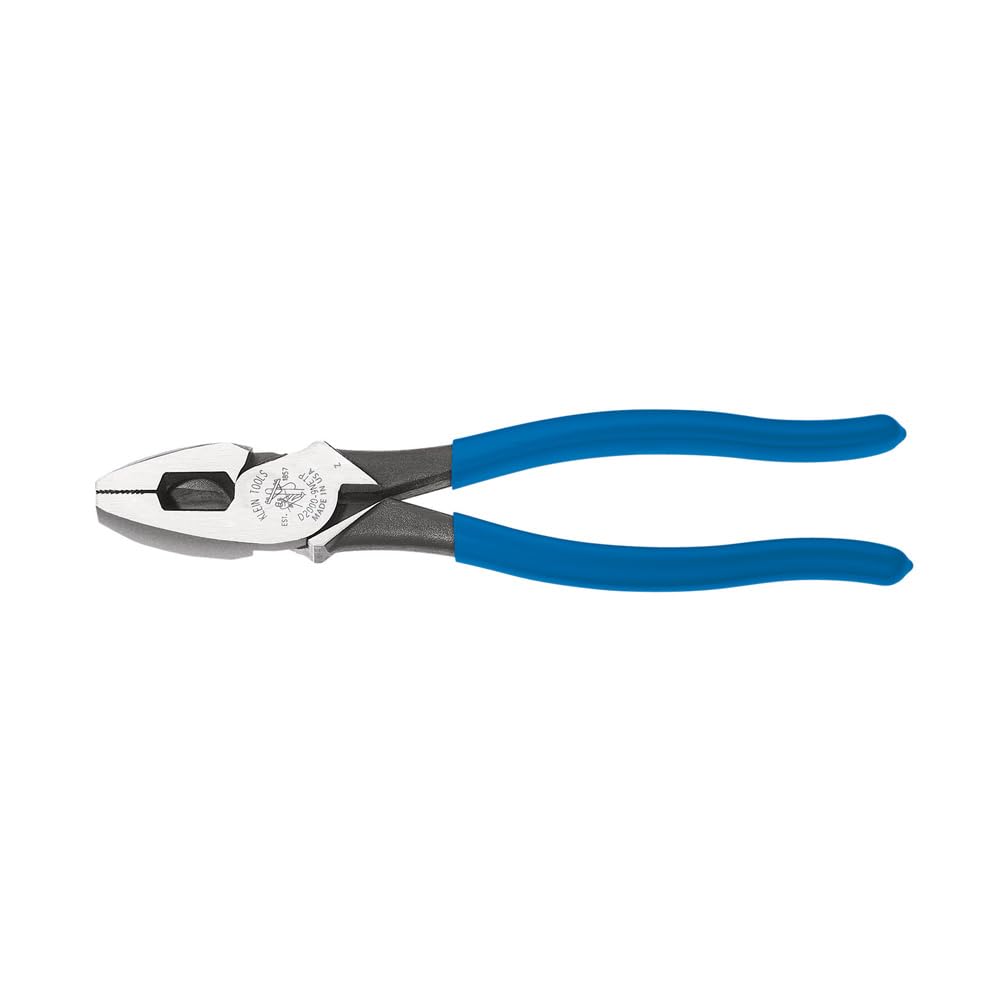 Klein Tools D20009NEGLW Side Cutter Linemans Pliers Cut ACSR, Screws, Nails, Hard Wire, 9-Inch Hi-Viz Pliers
