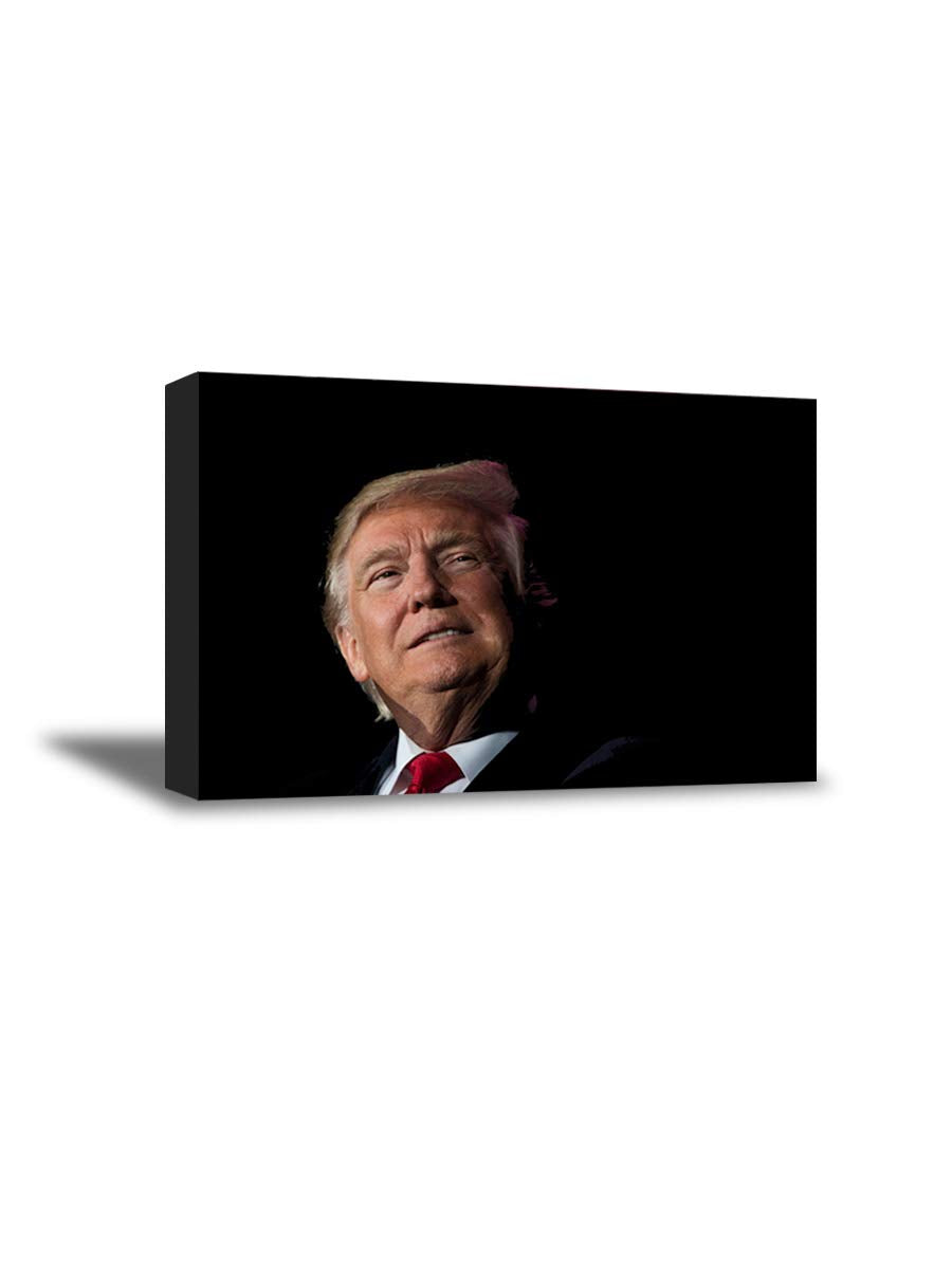 Awkward Styles Trump Canvas President Portrait Trump Wall Art Patriotic Poster Photo Artwork Trump Gift Made in USA 32" x 40" NO FRAME