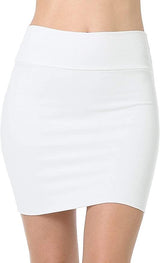 Sweet Hearts Mini Pencil Skirt for Women- Above Knee Basic Basic Bodycon Skirt Made in USA