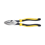 Klein Tools J213-9NECR Journeyman Pliers Connector Crimp Side, Made in USA, With High-Leverage Design Featuring Crimping Die Behind Hinge, 9-Inch