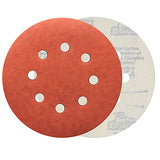 Gator 5" Random Orbit Hook & Loop Red Resin Aluminum Oxide Sanding Discs, 8-Hole, 40 Grit, 50 Pack