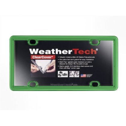 WeatherTech ClearCover License Plate Cover and Frame, Baby Blue