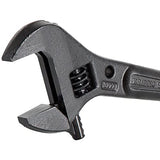 Klein Tools 3227 Extra Wide Adjustable Wrench, Made in USA, Construction Spud Wrench for Up to 1-7/16-Inch Nuts and Bolts, 10-Inch, with Tether Hole