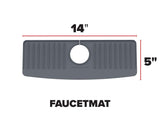 WeatherTech FaucetMat Duo - Protect Your Kitchen & Bathroom Countertops - Dark Grey/Slate