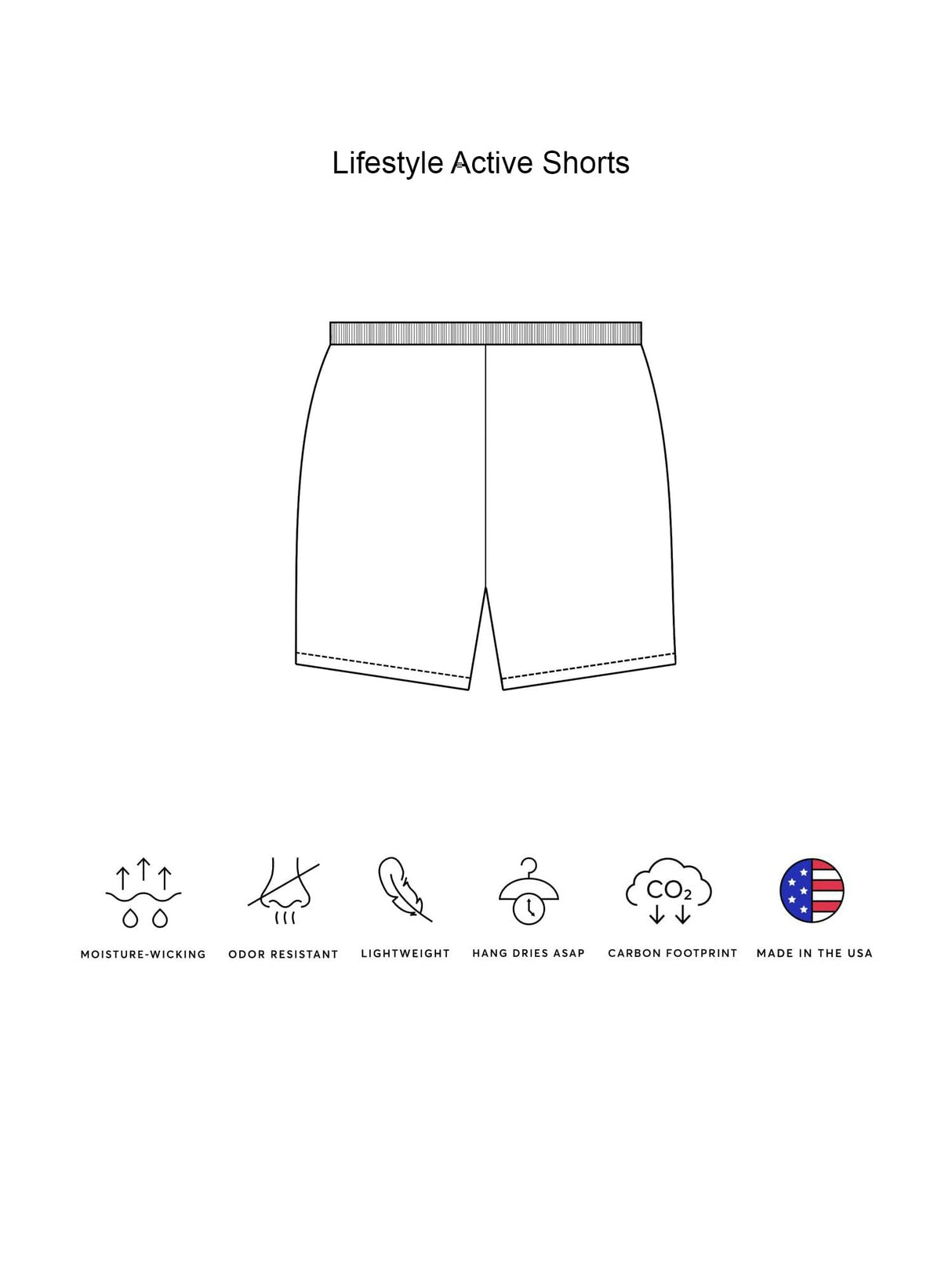 Expert Brand USA-Made Men's Activewear Performance Lifestyle Shorts