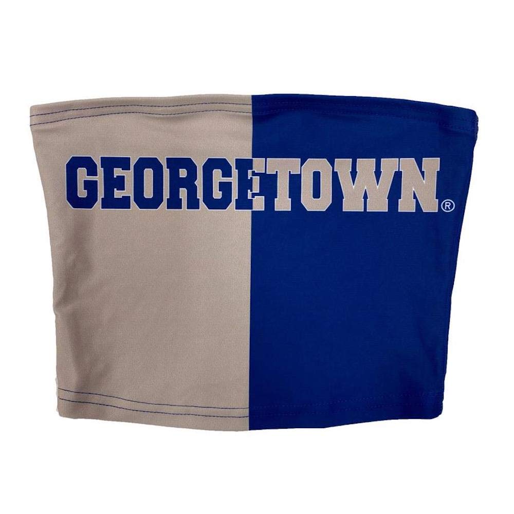 Lojobands Women's Tailgate Outfit College Two Tone Color Block Tube Top Made in USA One Size Fits Most
