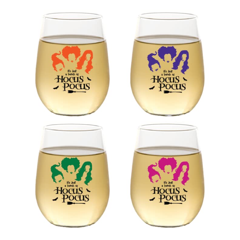 Set of 4 Shatterproof CUSTOM 16 oz Plastic Wine Glasses MADE in the USA (CHRISTMAS NUTCRAKERS)