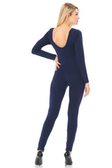 7Wins JJJ Women Catsuit Cotton Long Sleeve Yoga Bodysuit Jumpsuit/Made in USA