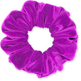 Velvet Scrunchies 3-Pack Gift Set Premium Plush Ponytail Holder Made in the USA Burgundy Forest Black