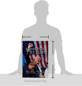 Stand with Trump Rally 2024 Flag Wall Hanging Deor for Home Poster Porch We The People President 47 MAGA Yard Sign Outdoor Patriotic Decorations, Republican Gifts Made in USA