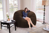 Chill Sack Bean Bag Chair: Giant 6' Memory Foam Furniture Bean Bag - Big Sofa with Soft Micro Fiber Cover, Charcoal