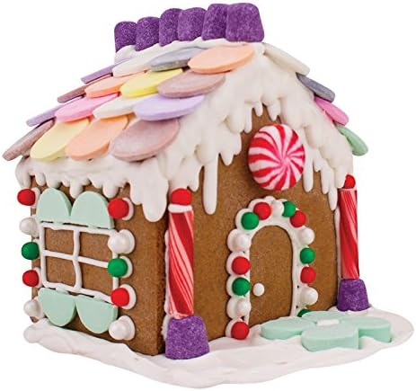 Mini Gingerbread House Cookie Cutter Set, Two Cookie Cutters with Recipe Card, Makes 4-1/2" Tall Gingerbread House Made in USA by Ann Clark