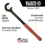 Klein Tools 50402 Cable Bender, 14-Inch, Made in USA