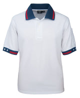 Akwa Men's Short Sleeve Cotton Pique Patriotic Tactical Polo Made in USA