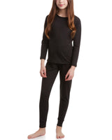 Sweet Hearts Thermal Underwear Set – 2 Piece Fleece Lined Top and Long Johns - Performance Base Layer Set: Made in USA