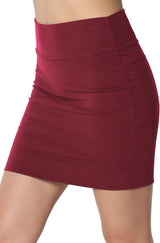 Sweet Hearts Mini Pencil Skirt for Women- Above Knee Basic Basic Bodycon Skirt Made in USA