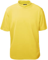 Akwa Men's Moisture Wicking Mock Turtle Tee Made in USA Lightweight Soft T-Shirt Made in USA