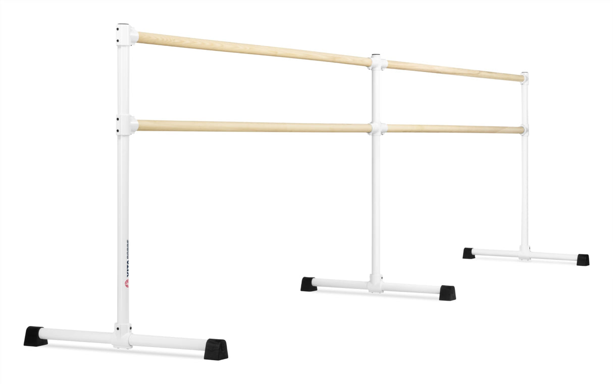 VITA Barre Portable Freestanding Double Ballet Barre, Extreme, Wood | Fixed Height, Made in USA, Home or Gym Exercise Equipment for Kids & Adults | Dance, Fitness, Pilates