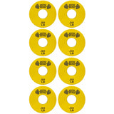 Micro Gainz Standard 1-Inch Center Hole Yellow .50LB Fractional Weight Plates 8 Piece Set- Designed for Standard 1-Inch Barbells and Dumbbells, Made in USA