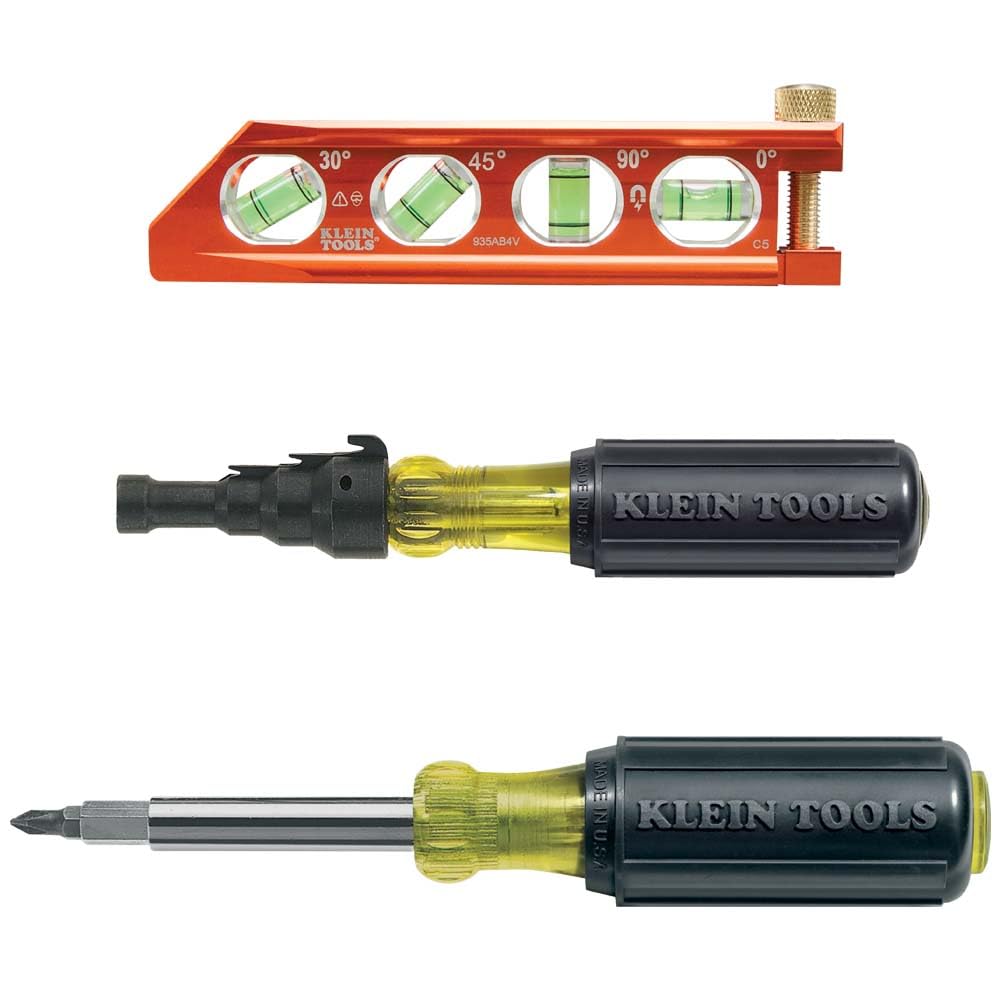 Klein Tools 85191 Screwdriver / Conduit Reamer, Made in USA, Conduit Fitting and Reaming Screwdriver for 1/2-Inch, 3/4-Inch, and 1-Inch Thin-Wall Conduit