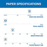 Hammermill Printer Paper, 20 Lb Copy Paper, 8.5 x 11 - 3 Ream (1,500 Sheets) - 92 Bright, Made in the USA, 500 Count (pack of 3)