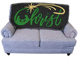 Pure Country Weavers It's A Wonderful Life Blanket Black - Gift Christmas Tapestry Throw for Back of Couch or Sofa - Woven from Cotton - Made in The USA (61x36)