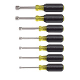 Klein Tools 85445 Screwdriver Set, Made in USA, Slotted, Phillips and Square Tip Drivers, Non-Slip Cushion Grip, 5-Piece