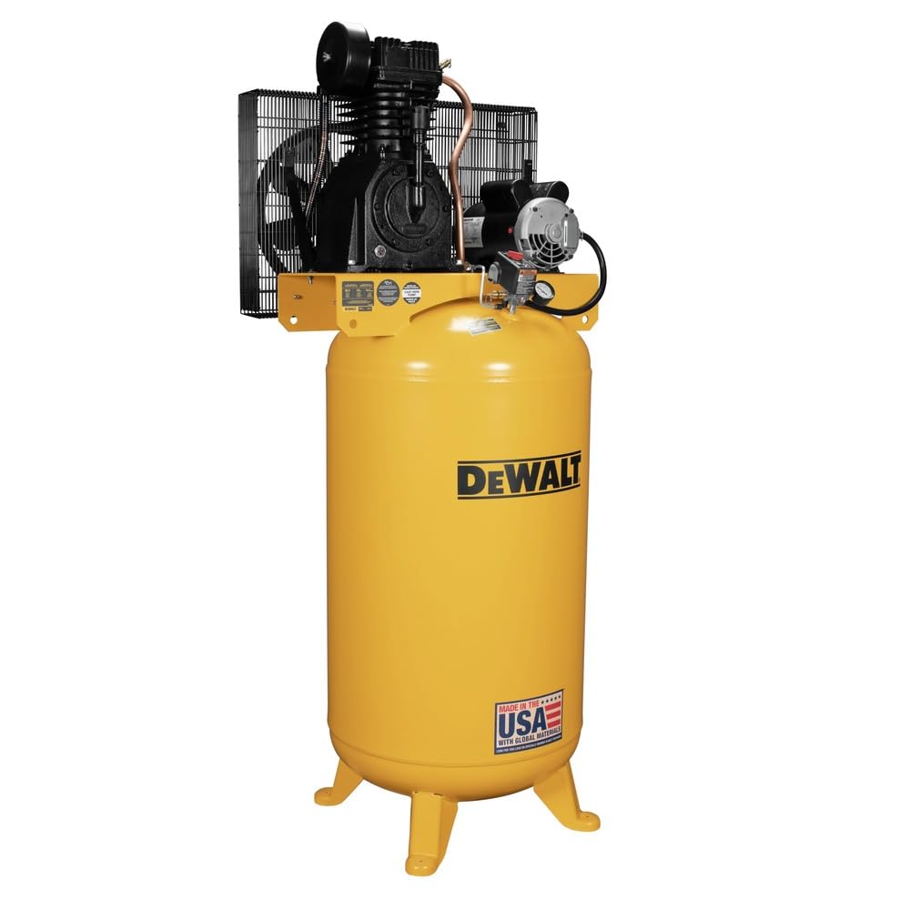 Dewalt DXCM803.COM 80 Gallon 2 Stage 175 Maximum PSI 14.6 SCFM @ 100 PSI Oil-Lubricated Vertical Air Compressor