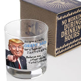 Funny Novelty Glass for Dad - Donald Trump Father's Day Beer, Whiskey, or Can Glass Gift, Funny Father’s Day Gift for Husband, Father, or Stepfather - Trump Stuff Maga Merch (101-15193-D, PINT)