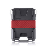 Dango Slim Minimalist Wallet for Men - RFID Blocking - Leather- Bifold, Rawhide/Raw Aluminum