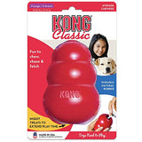 KONG Classic Stuffable Dog Toy - Fetch & Chew Toy for Dogs - Treat-Filling Capabilities & Erratic Bounce for Extended Play Time - Durable Natural Rubber Material - for Large Dogs