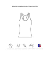 Expert Brand USA-Made Women's Performance Heather Racerback Tank Top