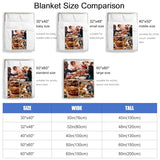 Ships Next Day,Custom Blanket with Picture Made in USA,Personalized Photo Blanket for Family Anniversary Christmas Birthday Halloween Valentines