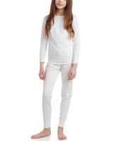 Sweet Hearts Thermal Underwear Set – 2 Piece Fleece Lined Top and Long Johns - Performance Base Layer Set: Made in USA