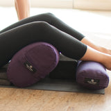 Hugger Mugger Pranayama Yoga Bolster - Very Firm, use Under Length of Spine for Deeper Breathing or Under Ankles, Handmade in The USA