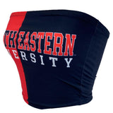 Lojobands Women's Tailgate Outfit College Two Tone Color Block Tube Top Made in USA One Size Fits Most