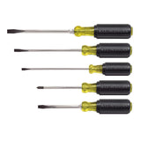 Klein Tools 85076 Screwdriver Set, Made in USA, Slotted and Phillips Screwdrivers with Non-Slip Cushion-Grip Handles and Tip-Ident, 7-Piece