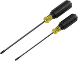 Klein Tools 85742 Screwdriver Set, Made in USA, 3/16 Cabinet and #2 Phillips Precision Machined Tips, Cushion-Grip Handles, Round Shank, 2-Piece