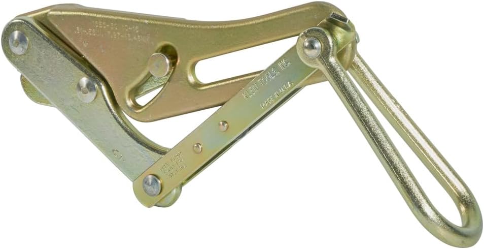 Klein Tools 1656-30 Chicago Grip, Made in USA, for Bare ACSR, Aluminum, and Stranded-Copper Cables 0.3 to 0.5-Inch