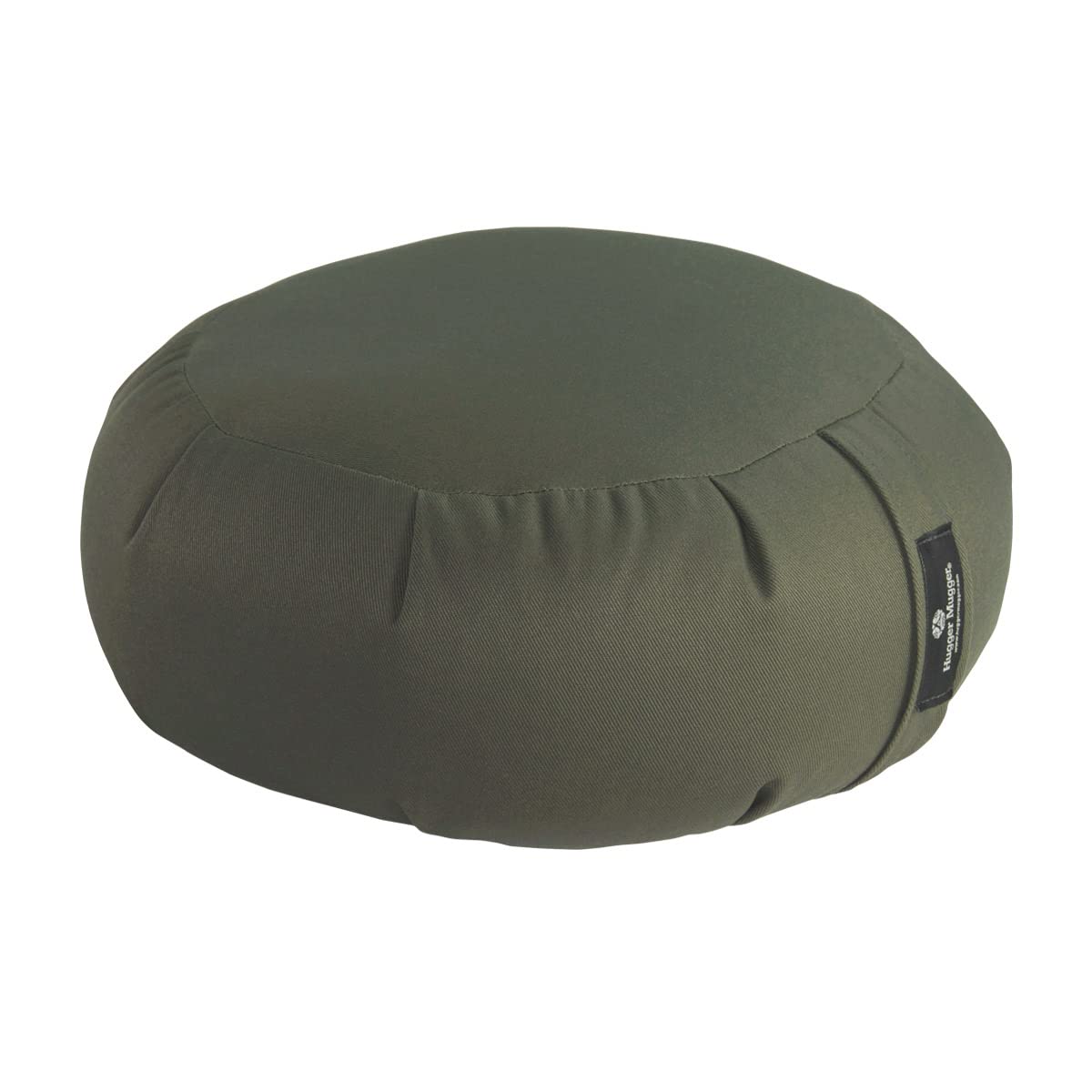 Hugger Mugger Zafu Meditation Cushion - Support in Cross-Legged Sitting, Buckwheat Filled, Durable Fabric, Convenient Handle, Handmade in USA